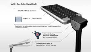 Btree LED Solar Street Light-12 w ukax Li-ion Batería ukat 20W Panel Solar-广州...